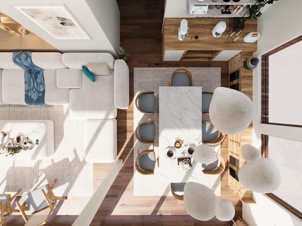 Dining render plan