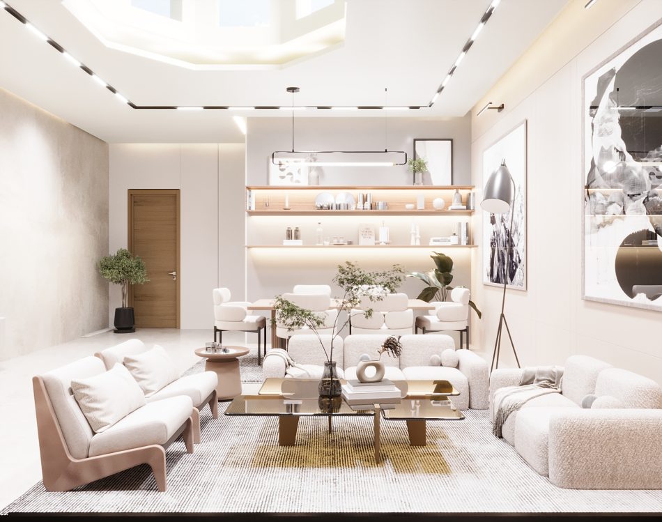 Urban Elegance: A Warm & Bright Apartment in Qatar