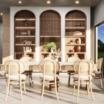 Precast concrete dining area design