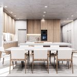 Precast concrete dining area design