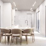 Precast concrete dining area design
