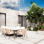Precast concrete backyard design