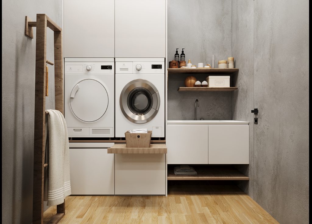 Precast concrete laundry design