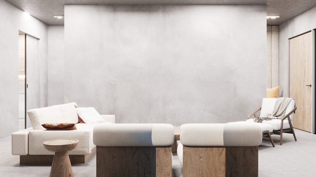 Precast concrete living area design
