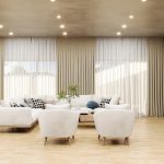 Precast concrete living room design