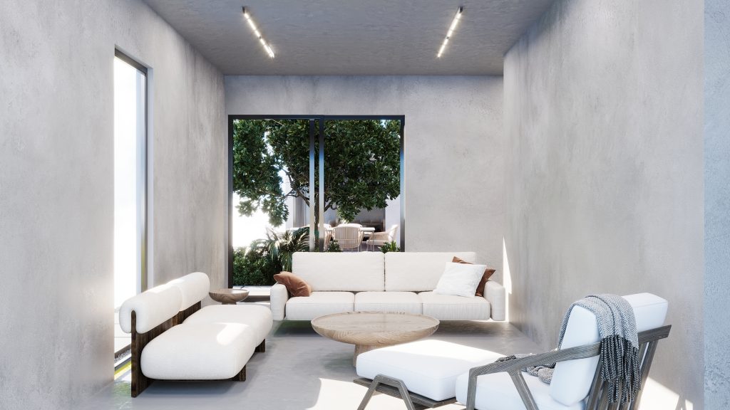 Precast concrete living area design