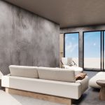 Precast concrete living area design