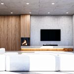 Precast concrete TV area design