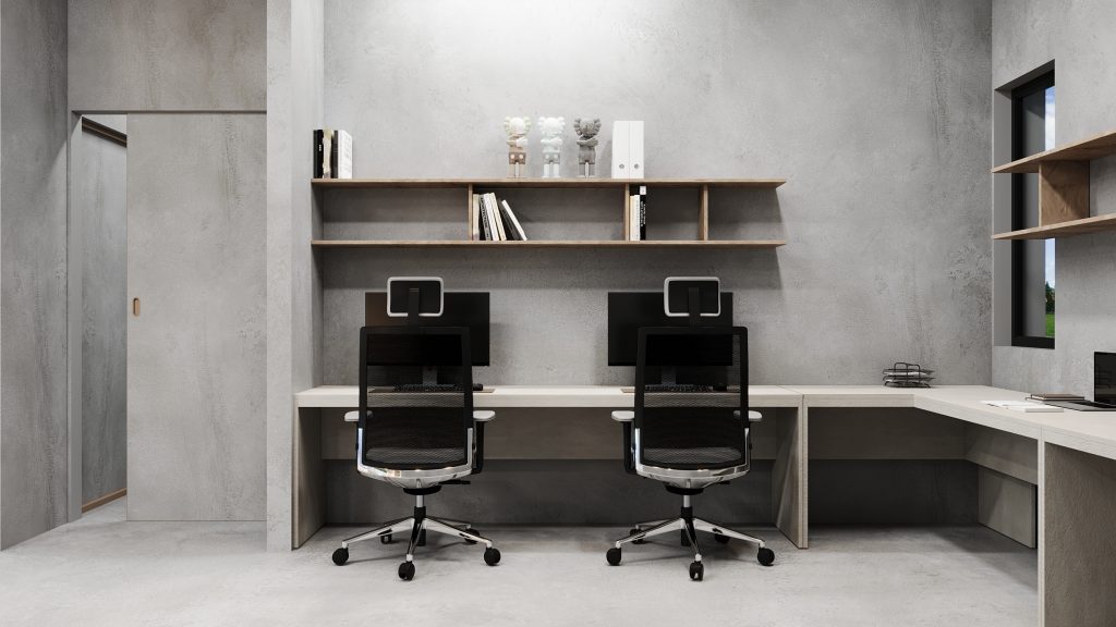 Precast concrete home office design