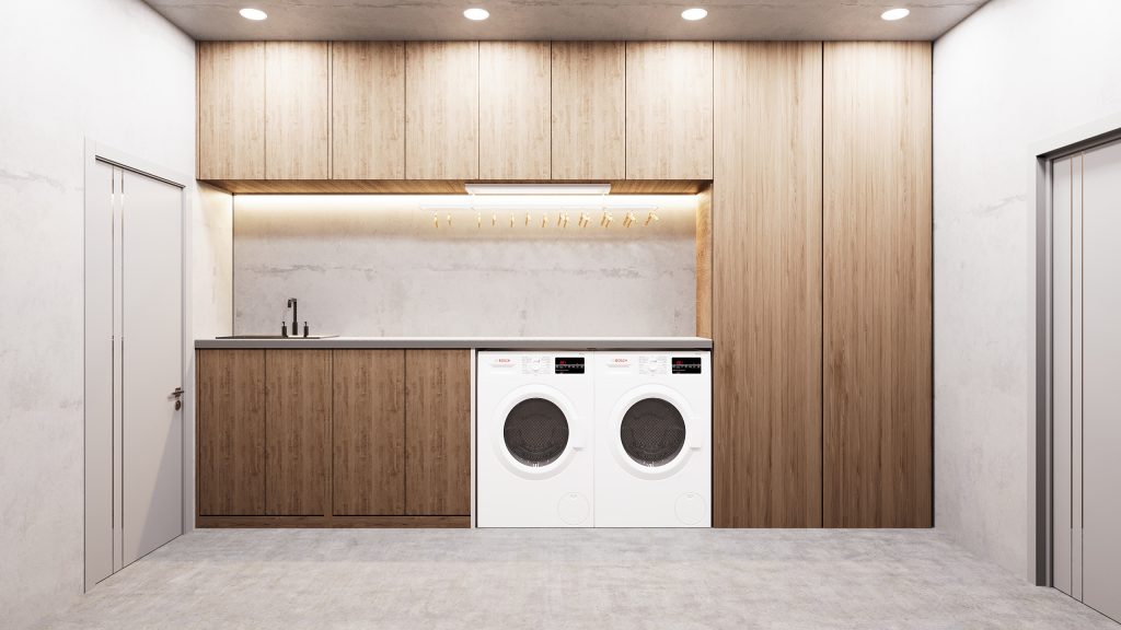Precast concrete laundry design